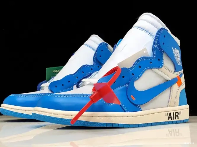 Reps TBK Jordan AQ0818-148 Off-White 1 Powder UNC Air Blue 0511